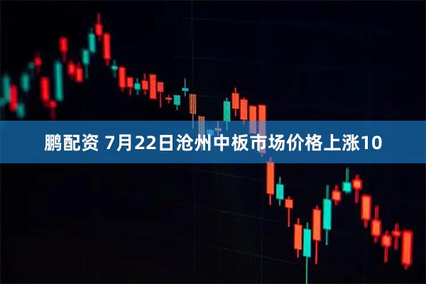 鹏配资 7月22日沧州中板市场价格上涨10