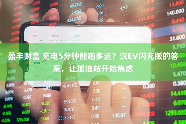 盈丰财富 充电5分钟能跑多远？汉EV闪充版的答案，让加油站开始焦虑